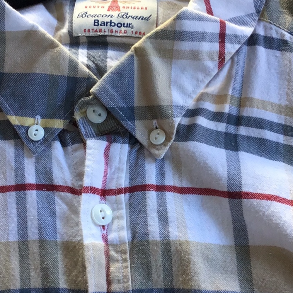 NWOT Barbour Beacon Brand Men's Plaid Shirt XXL